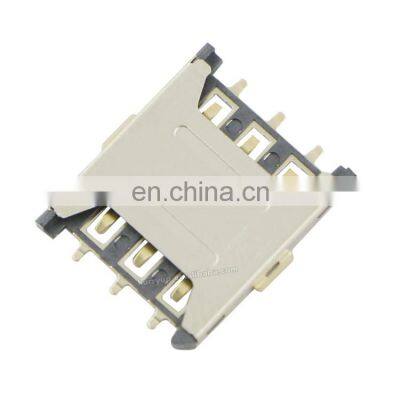 Plug-in Nano-SIM Holder 6Pin Nano Card Connector Mobile Phone Card Slot Pull-out Small SIM Card Slot