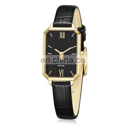 2021 New custom LOGO Watch Miyota Movement oem Brand Watches Genuine Leather Strap Woman Luxury Woman watch