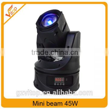 China Cheap Pro Stage Lighting Mini Beam 45W White LED Moving Head