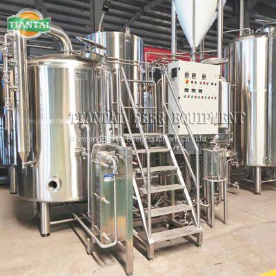 Automatic PLC Controlled 1000 Liter 2 Vessel Microbrewery Equipment photo-2