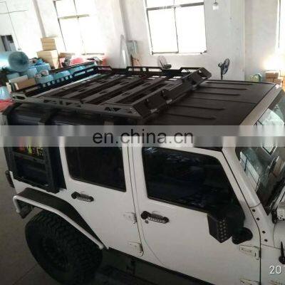 Auto Parts Accessories Luggage Rack W/ WO Lights With Ladder 3/4 Roof Rack For Jeep Wrangler JK 2007-2017 photo-4