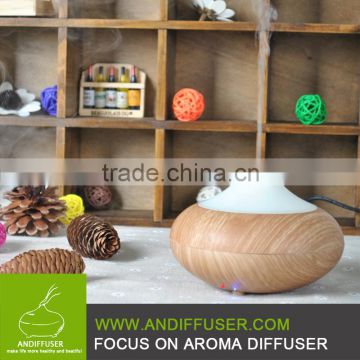 300ml Aroma Essential Oil Diffuser Wood Grain Ultrasonic Cool Mist Humidifier for Office Home Bedroom Living Room Study Yoga Spa