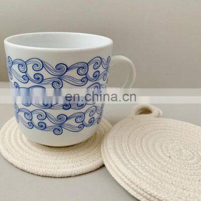 Hot Sale Coasters Set Cotton Rope Set of 4 Natural Beige Custom Color and Size as Requested Vietnam Supplier photo-4