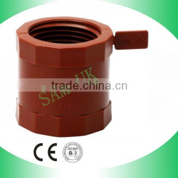 PP 2 inch plastic female thread half pipe sockets/couplings fittings