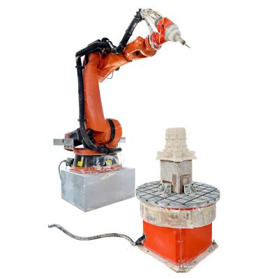 Hualong Machinery 7 Axis Six-Axis Robotic Arm 3D Sculpture Engrave Engraving Stone Carving CNC Router Robot for Marble Sculpture