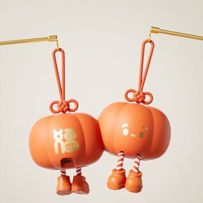 EGOGO USB Rechargeable Kids Lamp Cute Small Lantern Pumpkin Silicone Night Light Warm White Light Festival Atmosphere Lamp Home photo-6