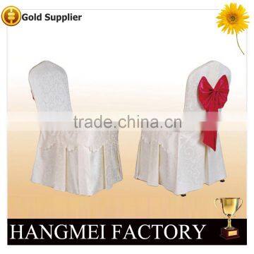 Hot Sale High Quality Gold Colour Jacquard Polyester Chair Cover for Sale photo-4