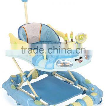 Hot Sale Round Toy Baby Walker LW1832P With Push Bar