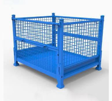 Jaula de almacenamiento de metal/Caja de acero/Jaula de malla de alambre para transporte de almacén