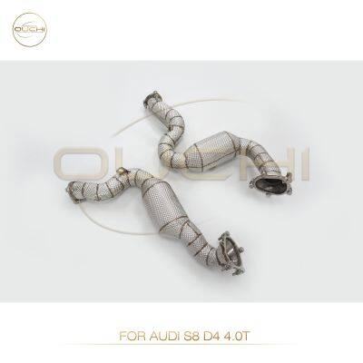 Exhaust Downpipe for AUDI S5 B8/S4 S5 B9/S6 S7 RS6 RS7 C7/ S6 S7 C8/S8 D4 Stainless Steel Performance Upgrade Increase High-performance Auto Parts photo-5