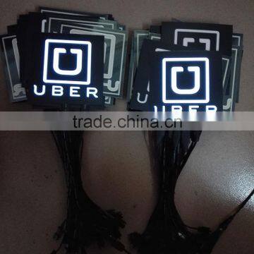 Popular 10cm*10cm Custom Flexible EL Panel Car Sticker With 12V EL Inverter photo-2