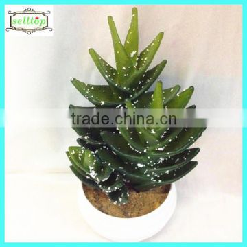 25cm high quality real touch aloe artificial cactus