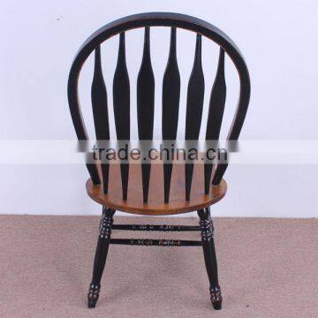 RCH-5006-2 Solid Wood Dining Chair Peacock Chair Brown Windsor Chair photo-6