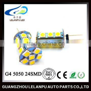 New design g4 auto light G4 5050 24SMD car light Interior Lamp