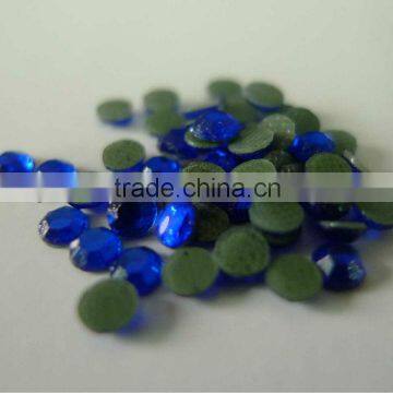 Rhinestone Hot Fix Iron on SS12(3.1mm) Glass Material Rhinestone Navy COLOR