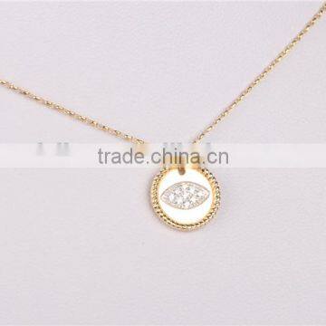 Cheap Jewellry Eyes Shape Pendant Small 925 Silver Pendant With Black and White Enamel Pendant photo-4