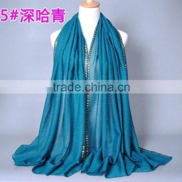 Wholesale New Arrvial Studs Beaded Muslim Hijab Scarf Shawl Quality Choice photo-5