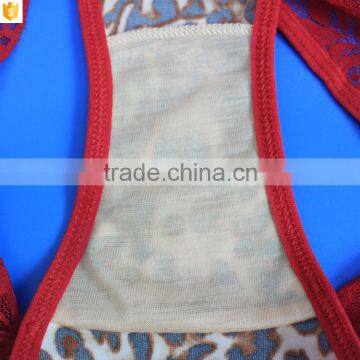 Extreme Nylon Lace Fabric and Leopard Cotton Women String