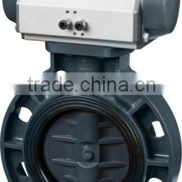 Pneumatic butterfly valve