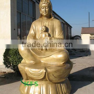 Bronze Guanyin statue for baby