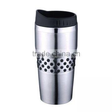 Stainless Steel Double Wall 16oz Travel Mugs With Handle photo-3