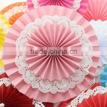 Confetti decors paper rosettes for wedding dress DIY stage hall backgound decoration