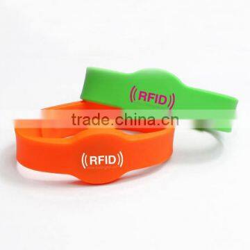 Silicone RFID wristband, RFID Wristband RFID Bracelet for access control 125KHz with TK4100 / EM4100 Chip