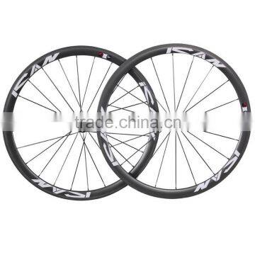 professional carbon racing wheels, super light 23mm width tubular carbon road wheelset