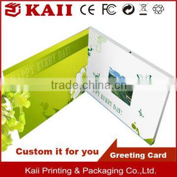 halloween product brochure 4.3 inch TFT lcd video greeting card, lcd video cards, video brochure with 2GB memory