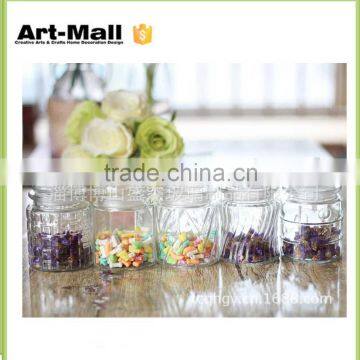 New arrival decorative clear 7.5oz glass sauce grinder pepper