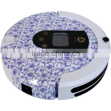 Blue and white china Housekeeping Auto Recharge Dust Ball Robot Vacuum