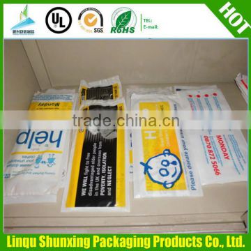 plastic charity bag / HDPE vest bag / wholesale Printing t-shirt bag