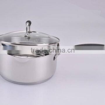 KT-349 4QT Sainless Steel Saucepan With Lid / Stainless Steel Kitchenware