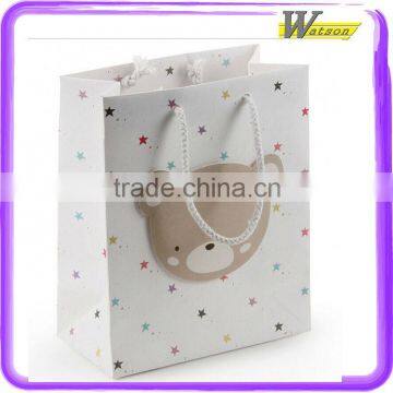 Hot Selling New Design Bear medium wholesale gift boxes Cardboard x'mas Gift handle bag