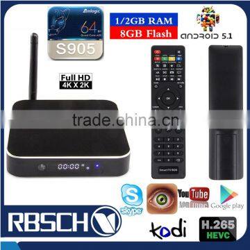 Android 5.1 Quad core Metal S905 smart android tv box T95 tv box                        
                                                Quality Choice