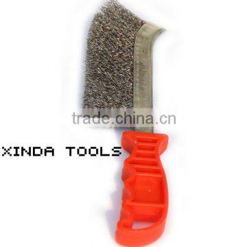 steel wire brush with plastic handle,wire brush,round brush wire brush