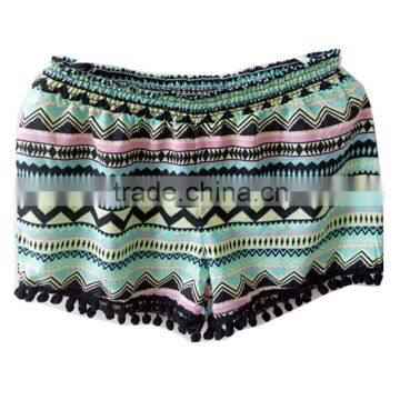 Printed tassels lady chiffon skirt designs dress/female apparel suppliers