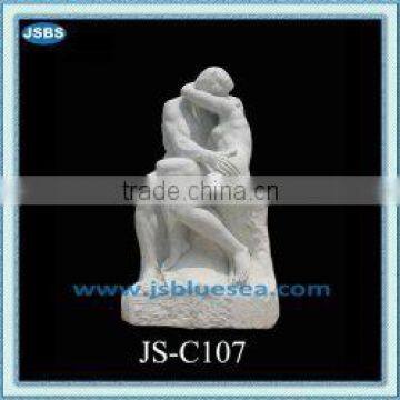 elegant marble nude man and women statue