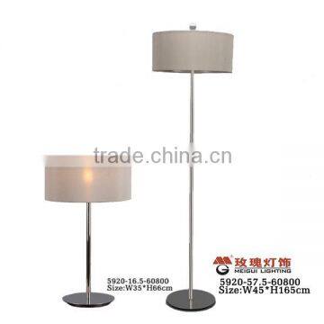 cylinder steel floor lights chrome