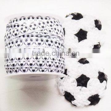 New Arrival,Cute Non-frayed Chiffon Shabby Soccer Ball,Headband For Children photo-2