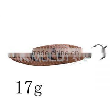 Chentilly spoon lure 17g metal fish blade fishing bait for saltwater and freshwater bass fishing