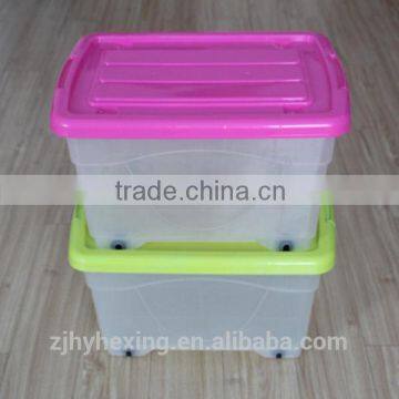 plastic storage box tote with lid