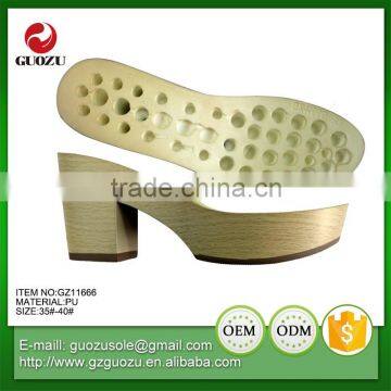 Women Classic Comfortable Wooden pu Midsole photo-2