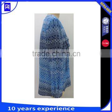 100% Silk Cdc Placement Print Top Blouse Women Shirt Long Sleeve Casual Classic Fit photo-3