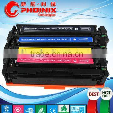 Compatible Laserjet Printer Toner Cartridge For HP CF400x CF401x CF402x CF403x, For HP201X