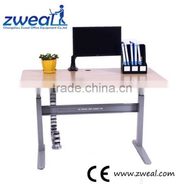 wheeled wooden computer lift table factory wholesale