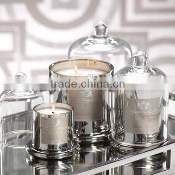 Glass Votive Candle Holder Antique Mercury Glass Votive Tea Light Candle Holder Silver Plated Home Decor
