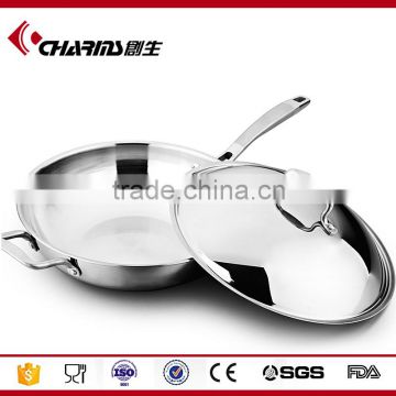 Charms Stainless Steel Induction Tri-ply wok pan