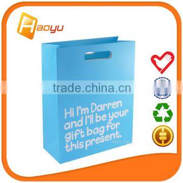 Promotional Christmas paper bag with logo print wholesale