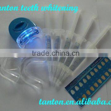 Fast whiter teeth whitening kit Laser LED light with tray from tanton, 4pcs 3cc syringe